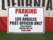 画像1: ロサンゼルス郵便局員専用駐車場！プラスチックサインボード (1)
