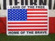 画像1: LAND OF THE FREE 自由の地！ 星条旗 プラスチックサインボード (1)