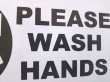 画像3: PLEASE WASH HANDS 手を洗いましょう★プラスチックサインボード (3)