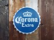 画像1: Corona Extra コロナエクストラ 王冠型 40cm ブリキ看板 (1)