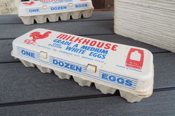 画像1: USED デッドストック '60s アメリカ エッグパック MILKHOUSE Egg pack (1)
