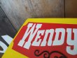 画像2: Wendy's ウェンディーズ★スクエア☆エンボススチールプレート ブリキ看板 (2)